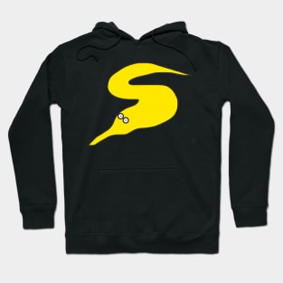 Yellow Squirmles Inspired Worm On A String Hoodie